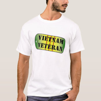 Camiseta Medalha de serviço de Dogtag do veterano de