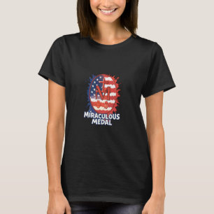 Camiseta Medalha Milagrosa Nossa Senhora Católica Americana