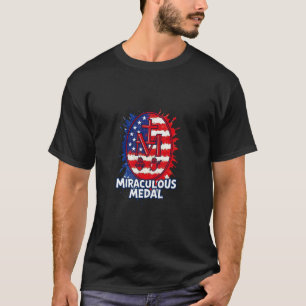 Camiseta Medalha Milagrosa Nossa Senhora Católica Americana