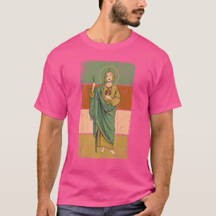Camiseta Medalha rua Jude Thaddeus Apostle Santo Patron Los