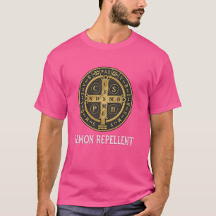 Camiseta Medalha santo Bento Tradicional Latino-Católica