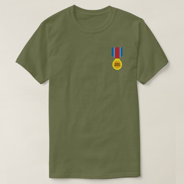 Camiseta Medalha Survivor 2020 (Frente do Design)