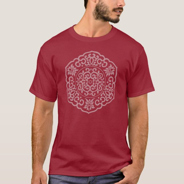 Camiseta Medalhão chinês rosa (Frente)