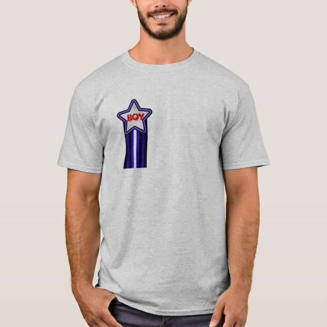 Camiseta Medalhão de couro do menino (Frente)