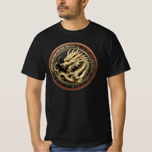 Camiseta Medalhão de Ouro do Dragão Sagrado Oriental