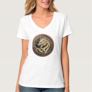 Camiseta Medalhão de Ouro do Dragão Sagrado Oriental