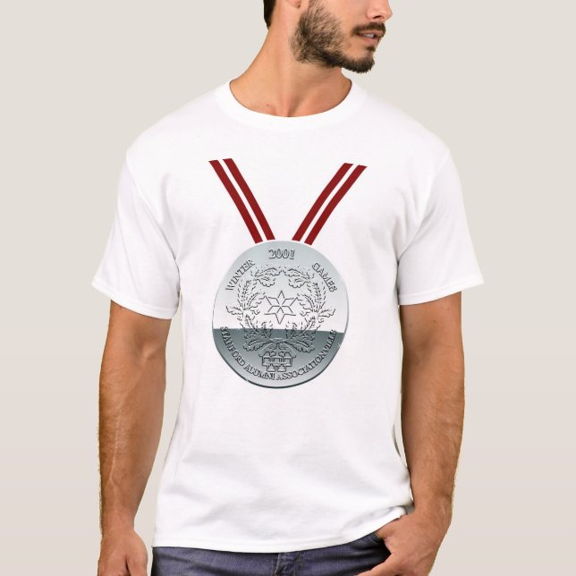 Camiseta Medalhista de prata dos jogos do inverno de SAA (Frente)