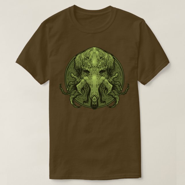 Camiseta Medallion Cthulhu (Frente do Design)