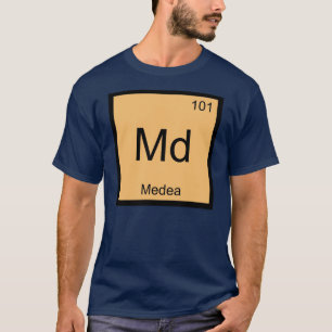 Camiseta Medeia Nome Química Elemento Tabela Periódica