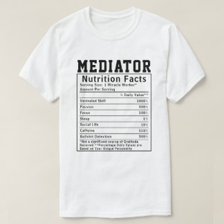 Camiseta Mediador Funny Fatos Nutrição do Funcionário Prese