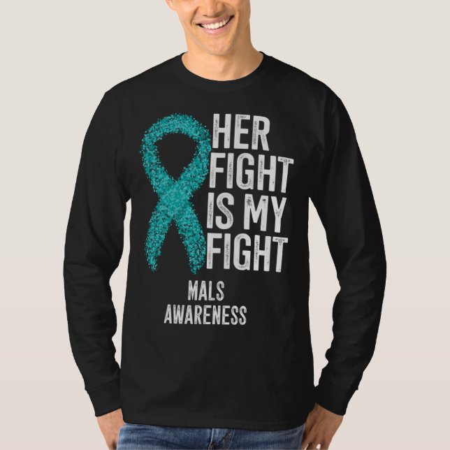 Camiseta Median Arcuate Ligament Syndrome Her Fight Is My F (Frente)