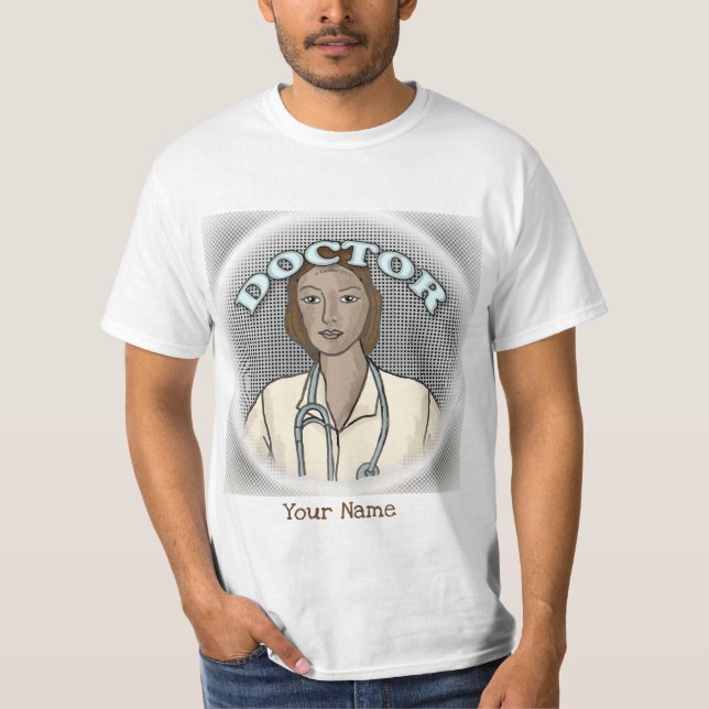 Camiseta Médica negra (Frente)
