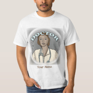 Camiseta Médica Personalizada da Mulher Negra