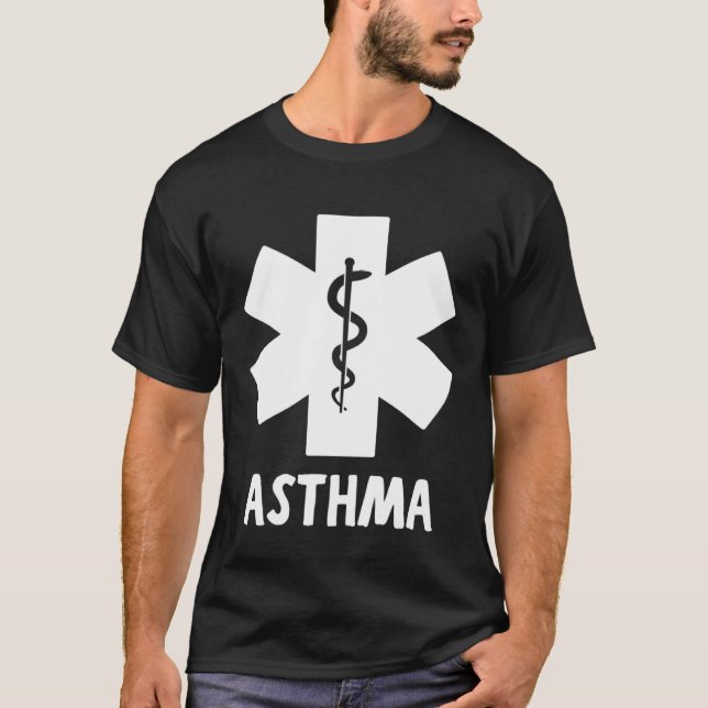 Camiseta Medical ASTHMA ALERT  Asthmatic (Frente)