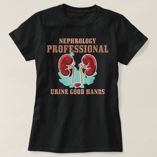 Camiseta Medical Pun Nephrology Urine Good Hand Nephrologis (Frente do Design)