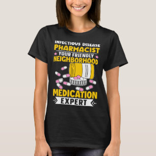 Camiseta Medicamento de vizinhança de farmacêutico para doe