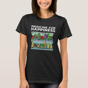 Camiseta Medicamento Para Felicidade Dose Vegetal Dose Diár