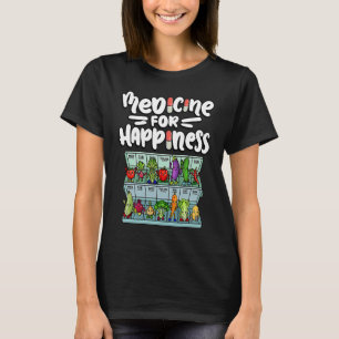 Camiseta Medicamento Para Felicidade Dose Vegetal Dose Diár