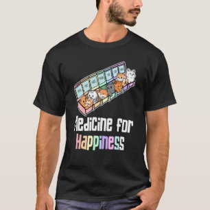 Camiseta Medicamento Para Felicidade É Medicamento Para Tra