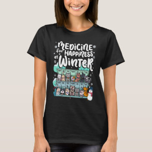Camiseta Medicamento Para Felicidade Nos Dias De Inverno Ga