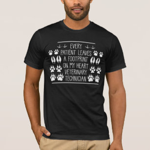 Camiseta Medicamento veterinário Foot Impressão