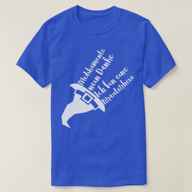 Camiseta Medicamentos para bruxas não te obrigados (Frente do Design)