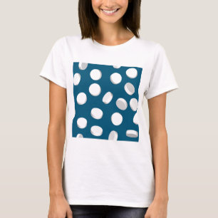 Camiseta medicamentos para pílulas azuis