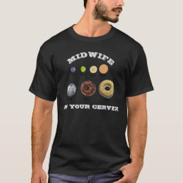Camiseta Medição de "No seu Cervix" de Parteira Engraçada