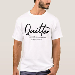 Camiseta Medição Dupla. Corte uma vez. t-shirt
