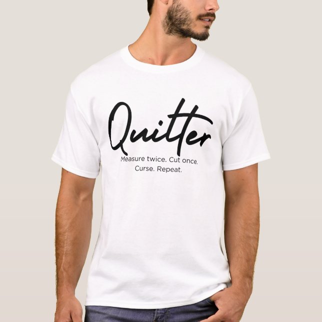 Camiseta Medição Dupla. Corte uma vez. t-shirt (Frente)