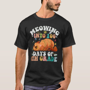 Camiseta Medição Em 100 Dias De Gato De Nerd Do 4º Grau