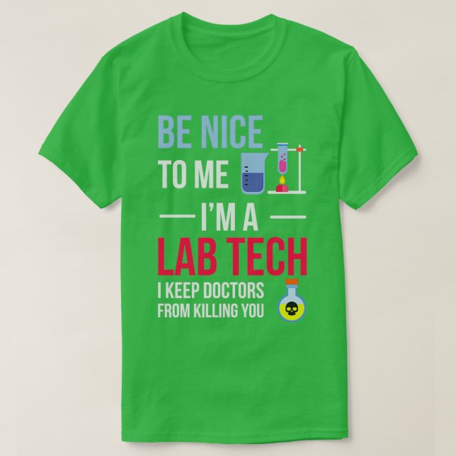 Camiseta Medicina de Laboratório Engraçado (Frente do Design)