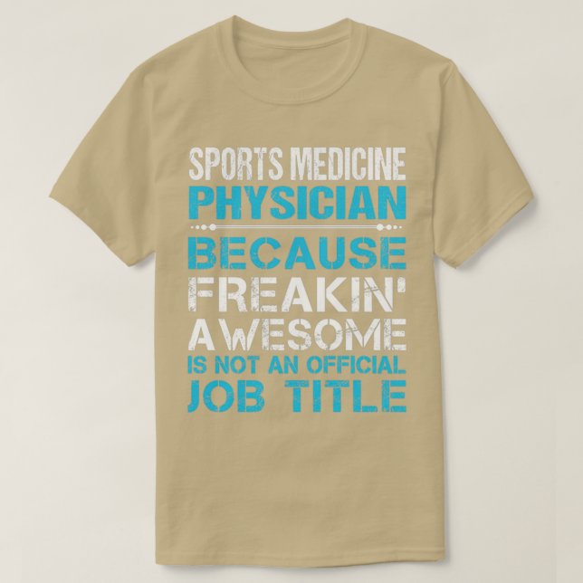Camiseta Medicina Esportiva Médica Estranho Trabalho Fantás (Frente do Design)