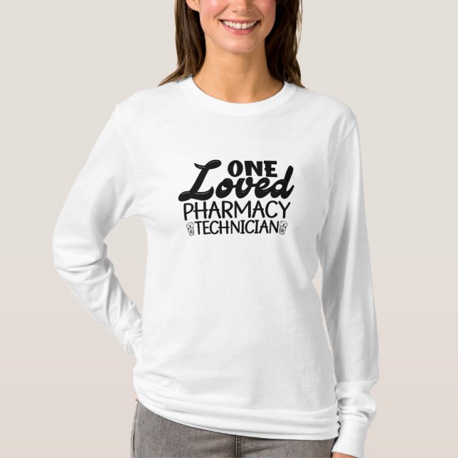 Camiseta Medicina farmacêutica de um técnico de farmácia ad (Frente)