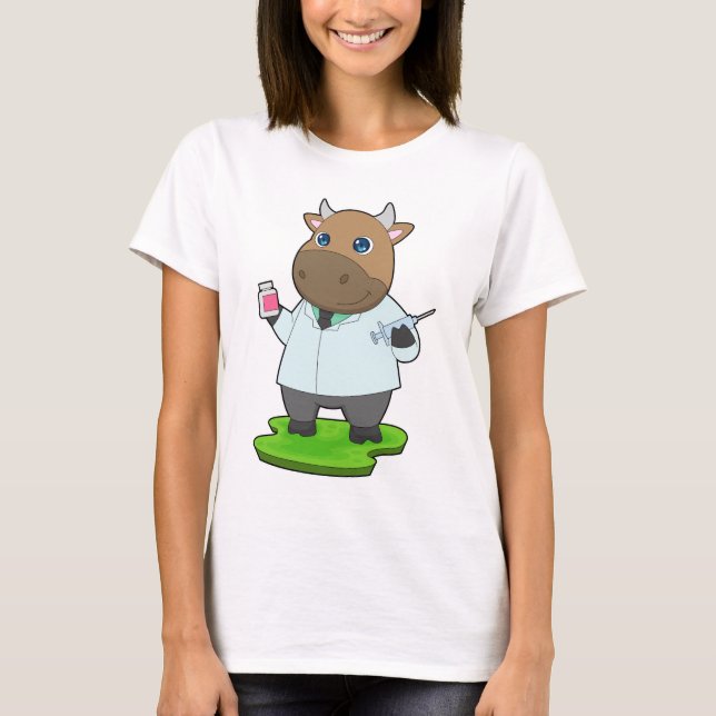 Camiseta Medicina Médica de Vaca (Frente)