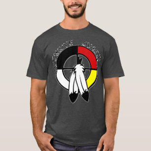 Camiseta Medicina Nativa Americana Wheel mitakuye oyasin