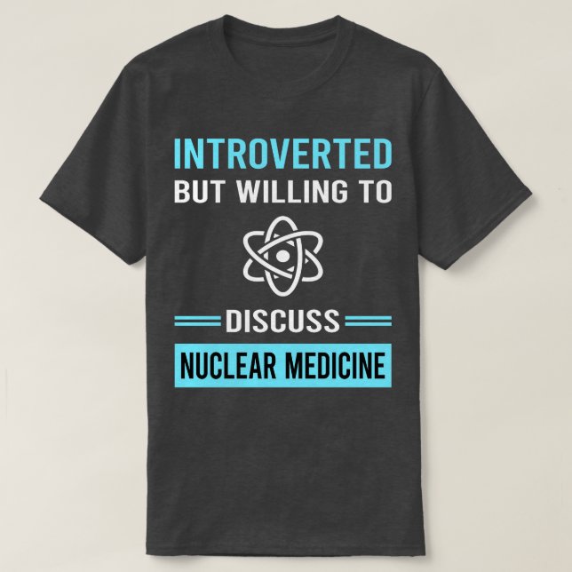 Camiseta Medicina Nuclear Introduzida (Frente do Design)
