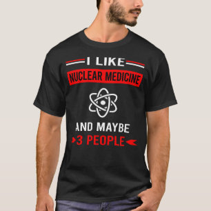 Camiseta Medicina Nuclear Vermelho 3 Pessoas