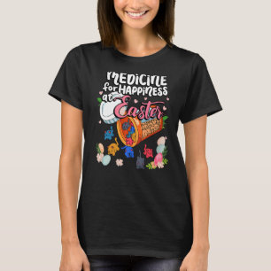 Camiseta Medicina Para Felicidade Na Páscoa Cardume de Gato