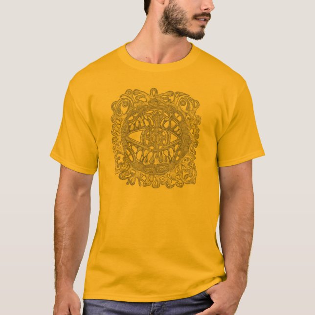 Camiseta Medicina (tribal) do Shaman do Sapo-Olho dos t do (Frente)