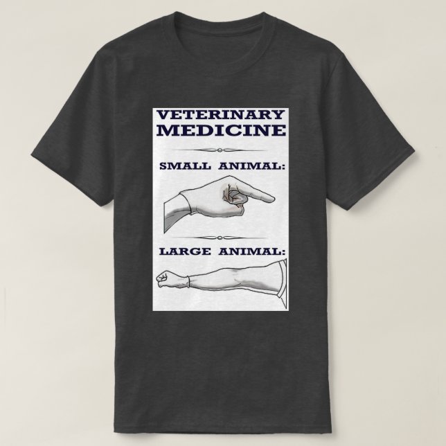 Camiseta Medicina Veterinária Grande vs (Frente do Design)