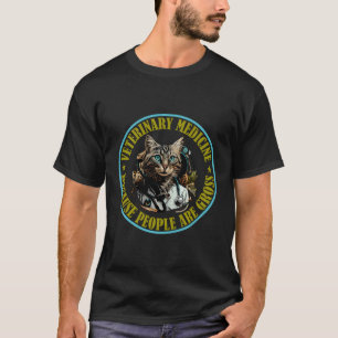 Camiseta Medicina Veterinária Porque As Pessoas São Brutas