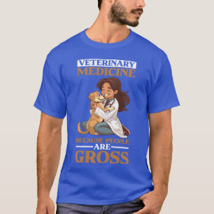Camiseta Medicina Veterinária Porque as Pessoas São Família