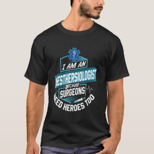 Camiseta Médico Anestesiologista Herói Orgulhoso CRNA Médic