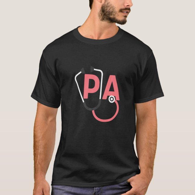 Camiseta Médico Assistente Pa Profissão de Estudante Médico (Frente)