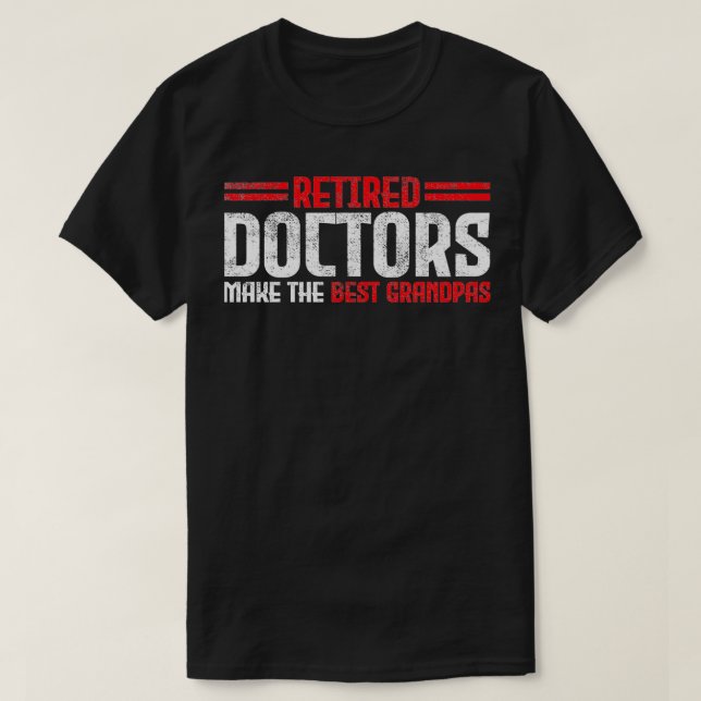 Camiseta Médico Avô aposentado (Frente do Design)