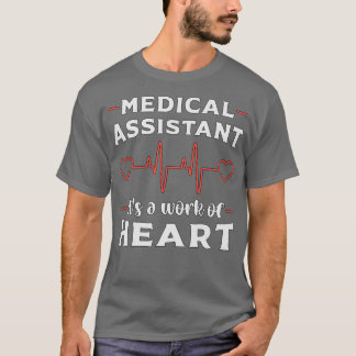 Camiseta Médico Coração Assistente Médico Enfermeiro Medica