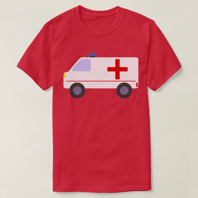 Camiseta Médico da Cruz Vermelha Ambulante (Frente do Design)