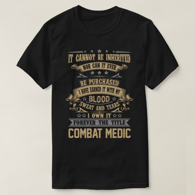 Camiseta Médico de Combate __ (Frente do Design)
