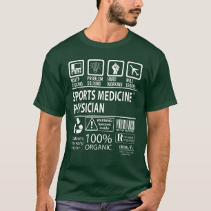 Camiseta Médico de Medicina Esportiva Multitarefa J engraça